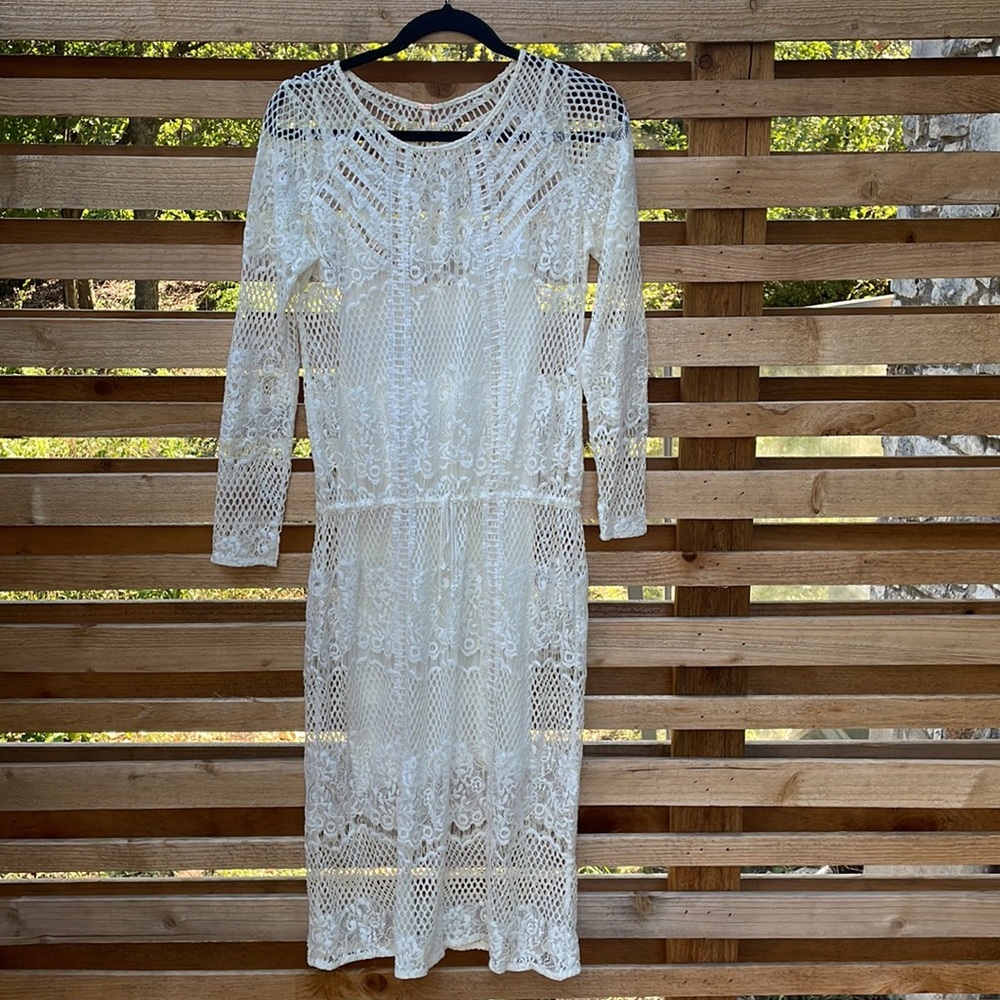 Free People Luna Lace Dress, Small